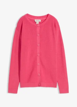 Feinstrickjacke, Rundhals