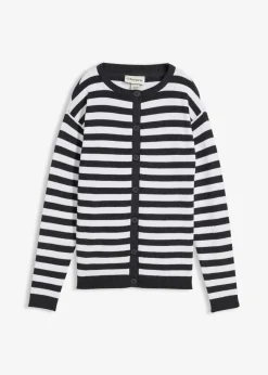 Feinstrickjacke, Rundhals