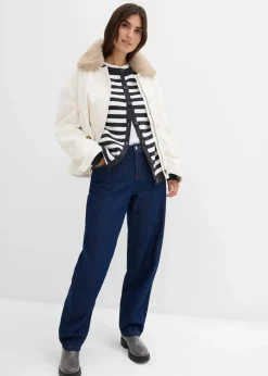 Feinstrickjacke, Rundhals