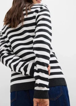 Feinstrickjacke, Rundhals