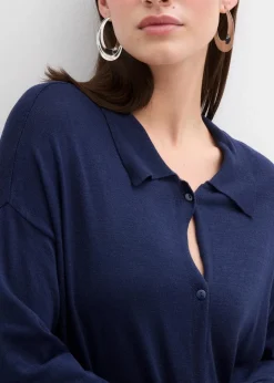 Feinstrickkleid aus Viskose-Mix