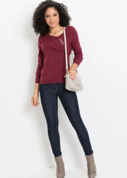 Feinstrickpullover aus Baumwoll-Mix