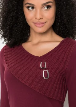 Feinstrickpullover aus Baumwoll-Mix