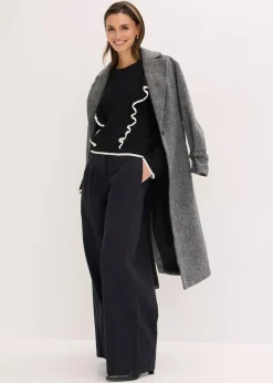 Feinstrickpullover aus Baumwoll-Mix