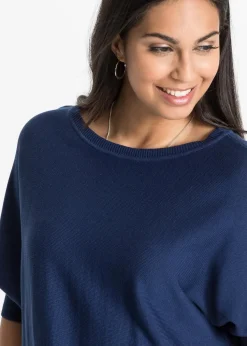 Feinstrickpullover aus Baumwoll-Mix