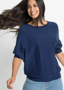 Feinstrickpullover aus Baumwoll-Mix