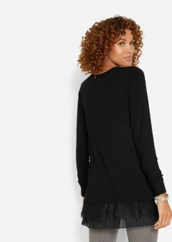 Feinstrickpullover aus fließendem Viskose-Mix