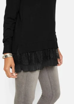 Feinstrickpullover aus fließendem Viskose-Mix