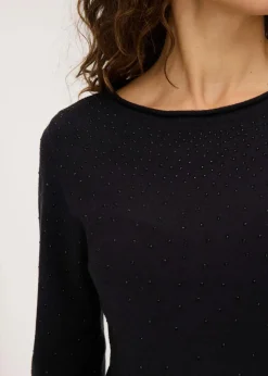 Feinstrickpullover aus fließendem Viskose-Mix