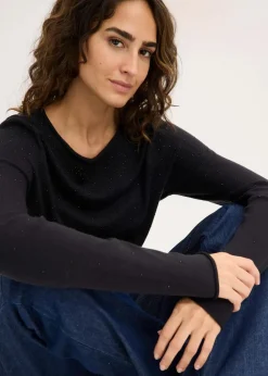 Feinstrickpullover aus fließendem Viskose-Mix