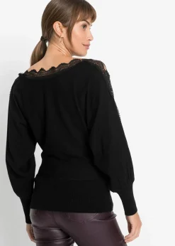 Feinstrickpullover aus fließendem Viskose-Mix