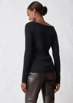 Feinstrickpullover aus Merinowolle