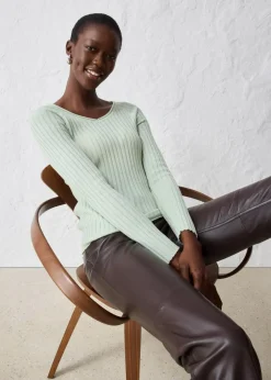 Feinstrickpullover aus Merinowolle