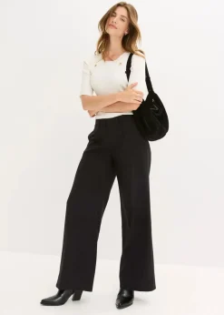 Feinstrickpullover aus softem Viskose-Mix