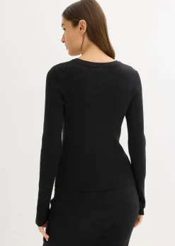 Feinstrickpullover aus softem Viskose-Mix