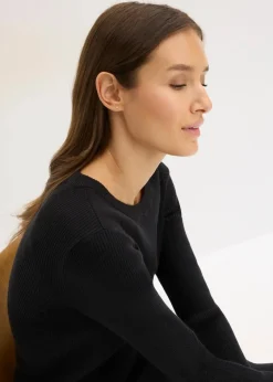 Feinstrickpullover aus softem Viskose-Mix