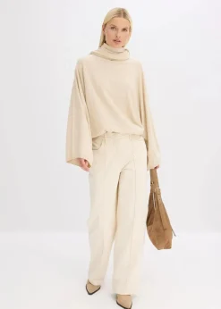 Feinstrickpullover aus softem Viskose-Mix