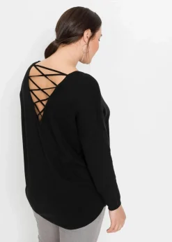 Feinstrickpullover aus Viskose-Mix