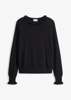 Feinstrickpullover aus Viskose-Mix