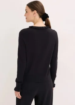 Feinstrickpullover aus Viskose-Mix