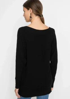 Feinstrickpullover aus Viskose-Mix