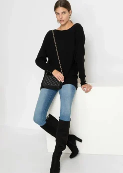 Feinstrickpullover aus Viskose-Mix