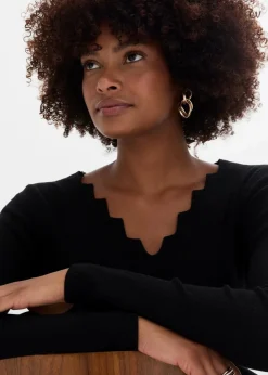 Feinstrickpullover aus weichem Viskose-Mix