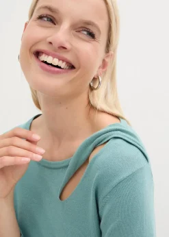 Feinstrickpullover in Viskose-Mix