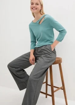 Feinstrickpullover in Viskose-Mix