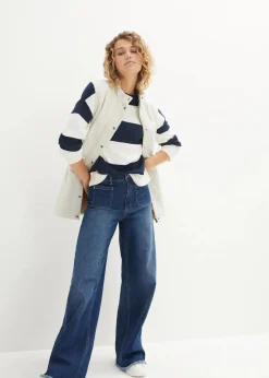 Feinstrickpullover mit Blockstreifen