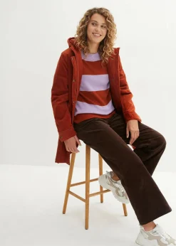 Feinstrickpullover mit Blockstreifen