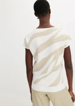 Feinstrickpullover mit Glitzergarn