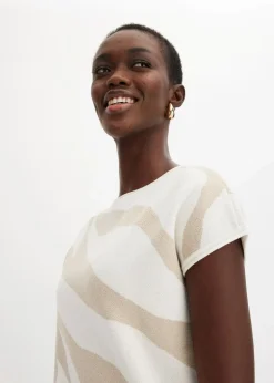 Feinstrickpullover mit Glitzergarn