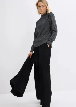 Feinstrickpullover mit Lurex