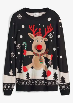 Feinstrickpullover mit Rundhalsausschnitt