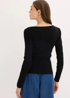 Feinstrickpullover mit Schmuck-Detail