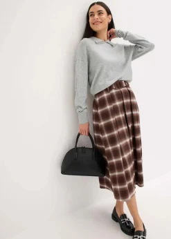 Feinstrickpullover mit Viskose