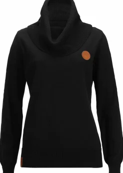 Feinstrickpullover mit weitem Kragen