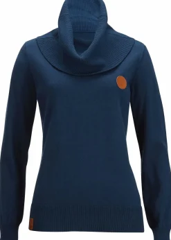 Feinstrickpullover mit weitem Kragen