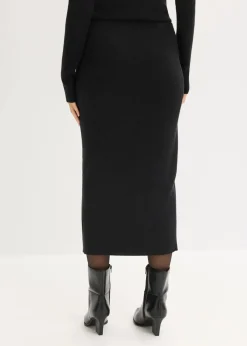 Feinstrickrock aus softem Viskose-Mix