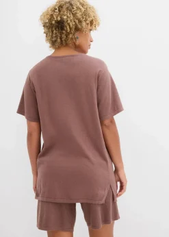 Feinstrickshirt mit Leinen