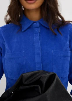 Figurbetontes Cordkleid