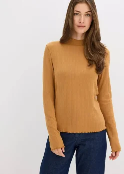 Figurbetontes Rippshirt