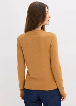 Figurbetontes Rippshirt