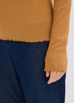 Figurbetontes Rippshirt