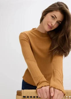 Figurbetontes Rippshirt