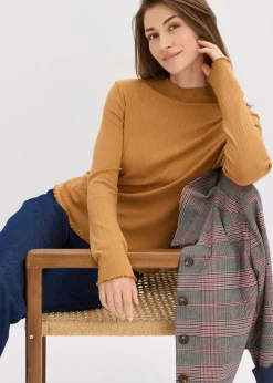 Figurbetontes Rippshirt