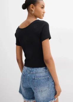 Figurbetontes T-Shirt aus reiner Bio-Baumwolle