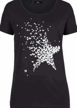 Flammgarn-Shirt aus Bio-Baumwolle, kurzarm