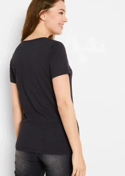 Flammgarn-Shirt aus Bio-Baumwolle, kurzarm